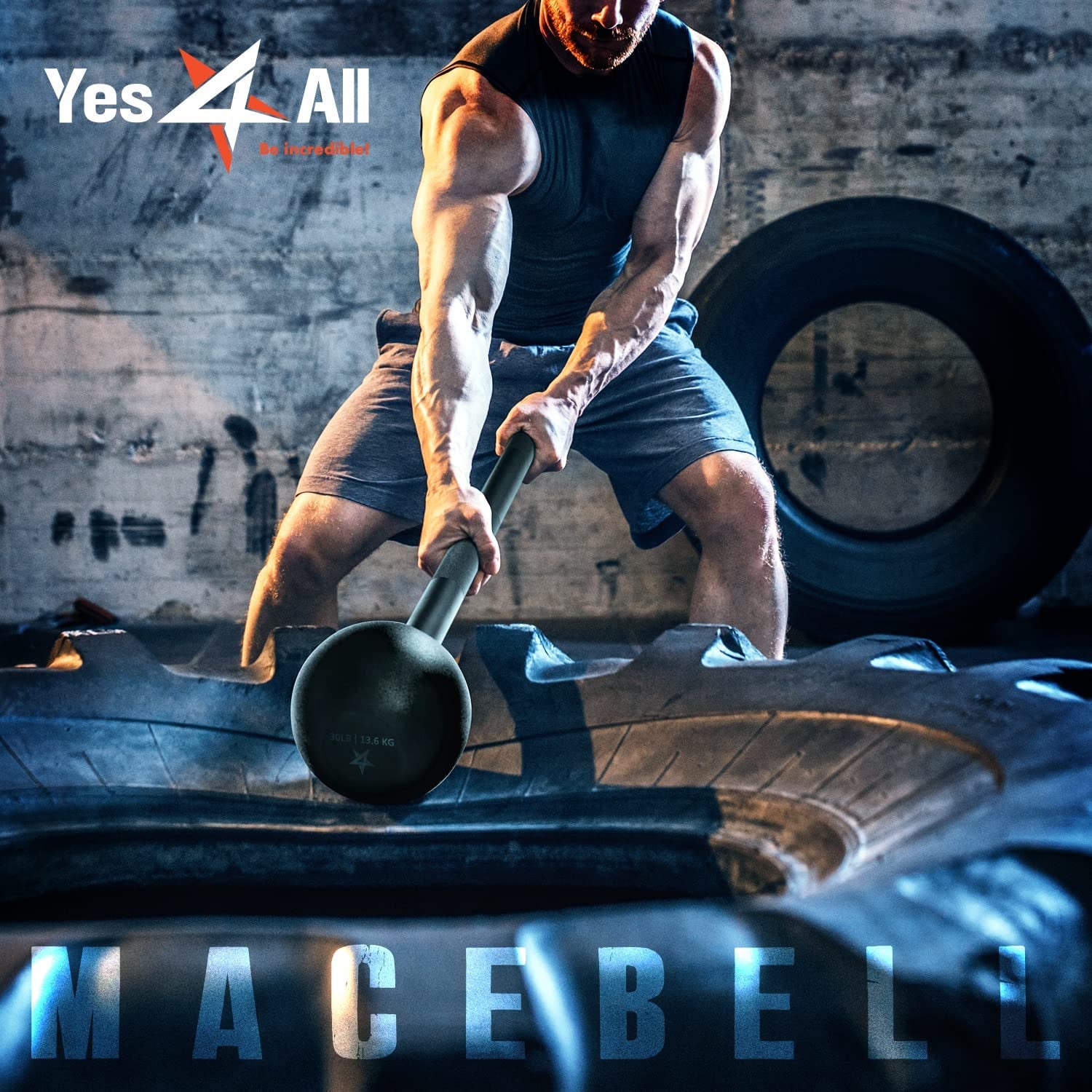 Steel Mace Bell – Full-Body Strength & Mobility Training (5–30 lb Options)